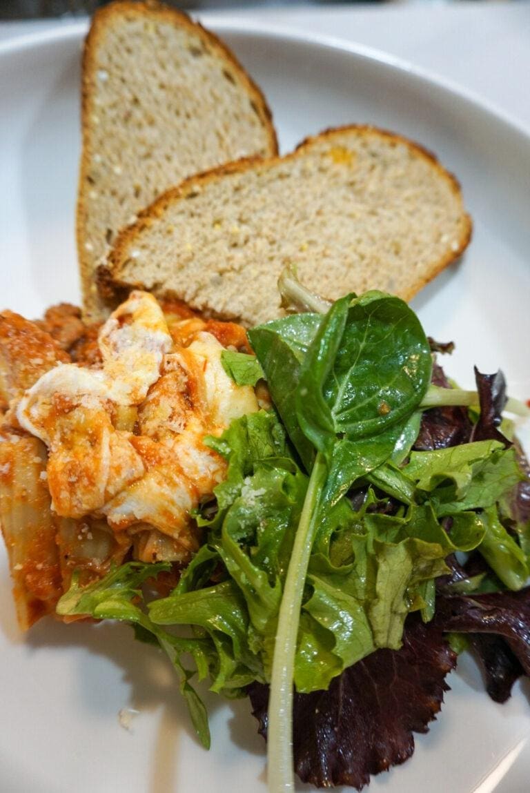 Light Meatless Baked Ziti