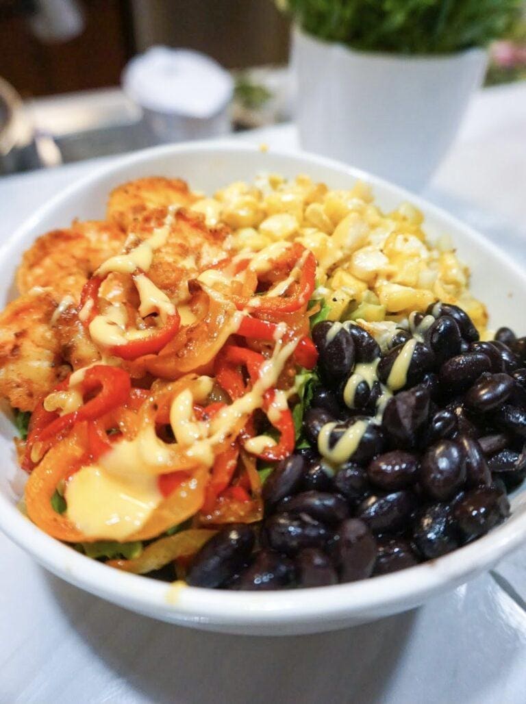 Cheesy Shrimp Bowl