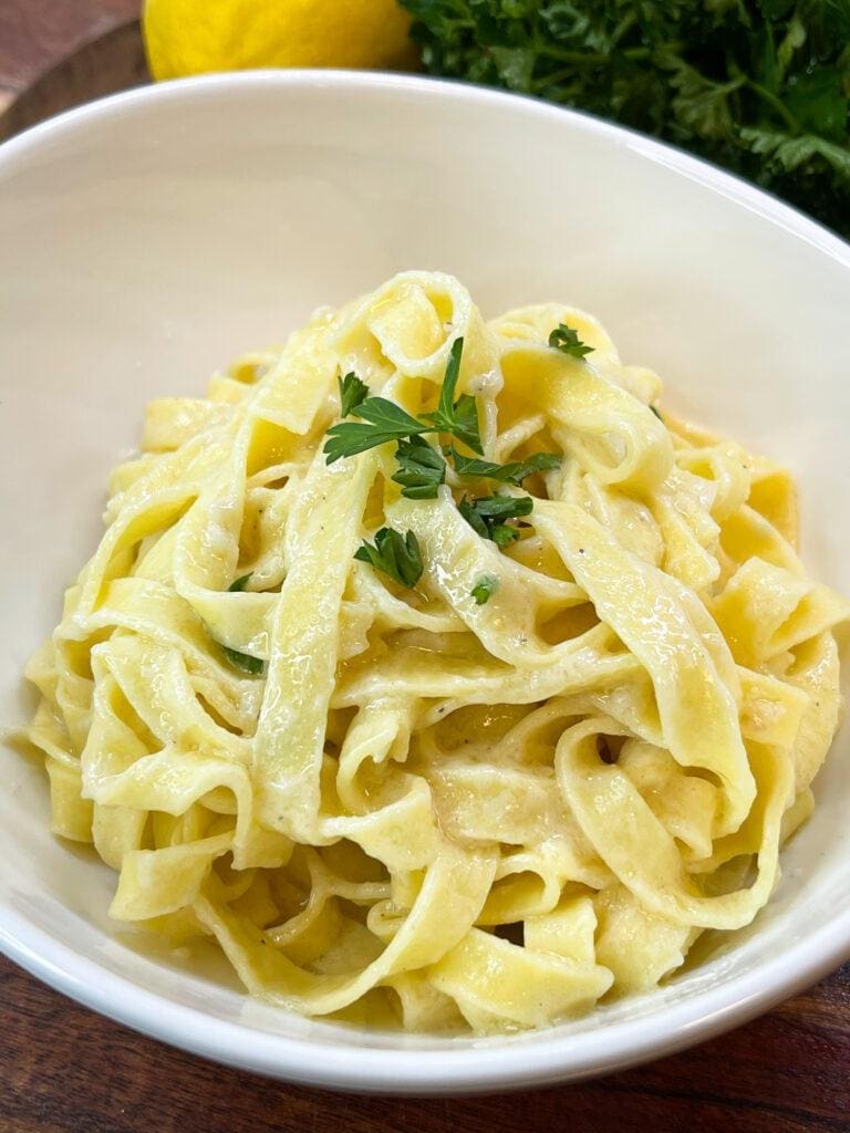 Creamy Vegan Lemon Pasta