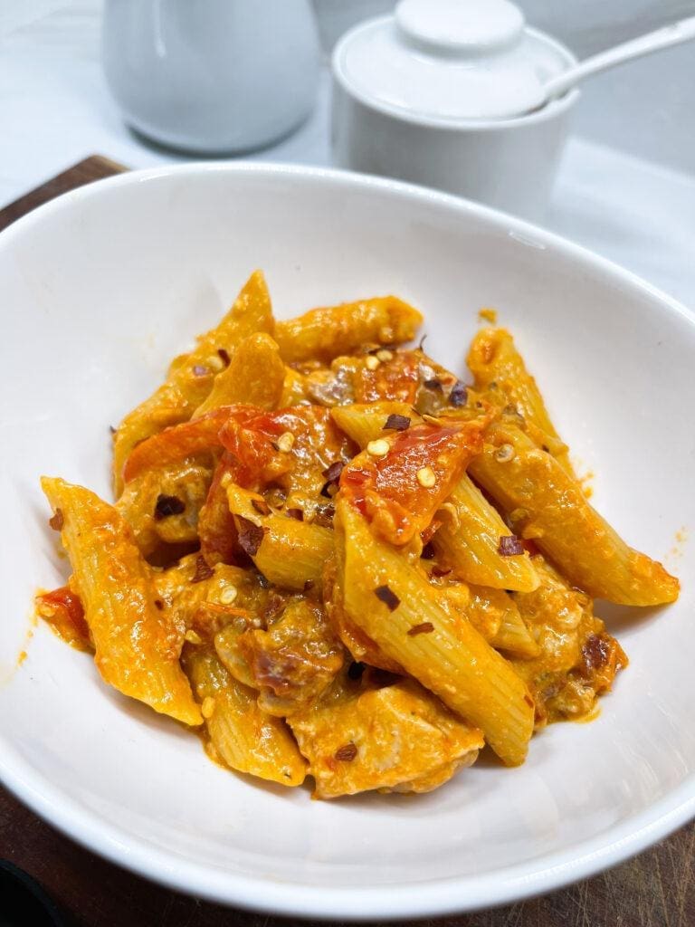 Creamy Sun Dried Tomato Pasta