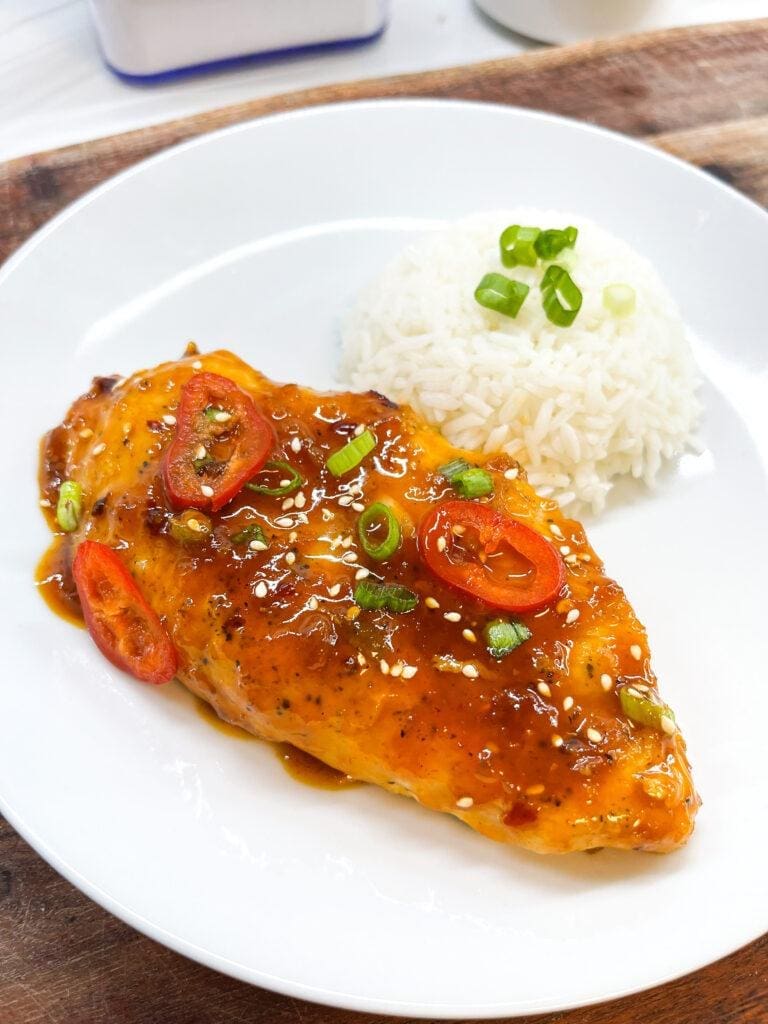 Asian Chili Chicken (or Tofu)