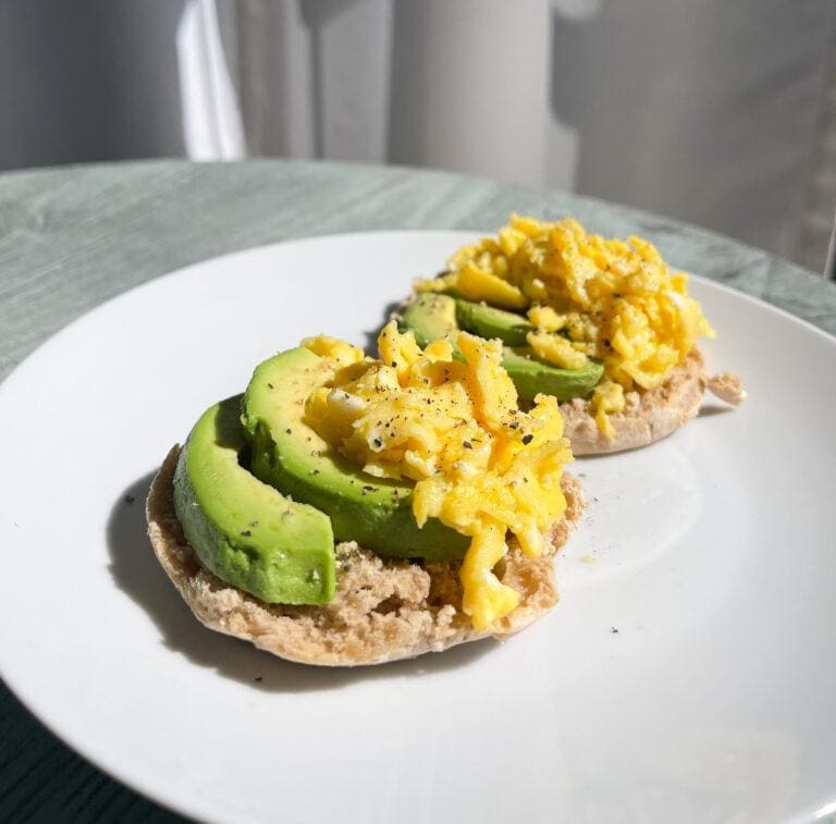 Avocado + Egg English Muffin