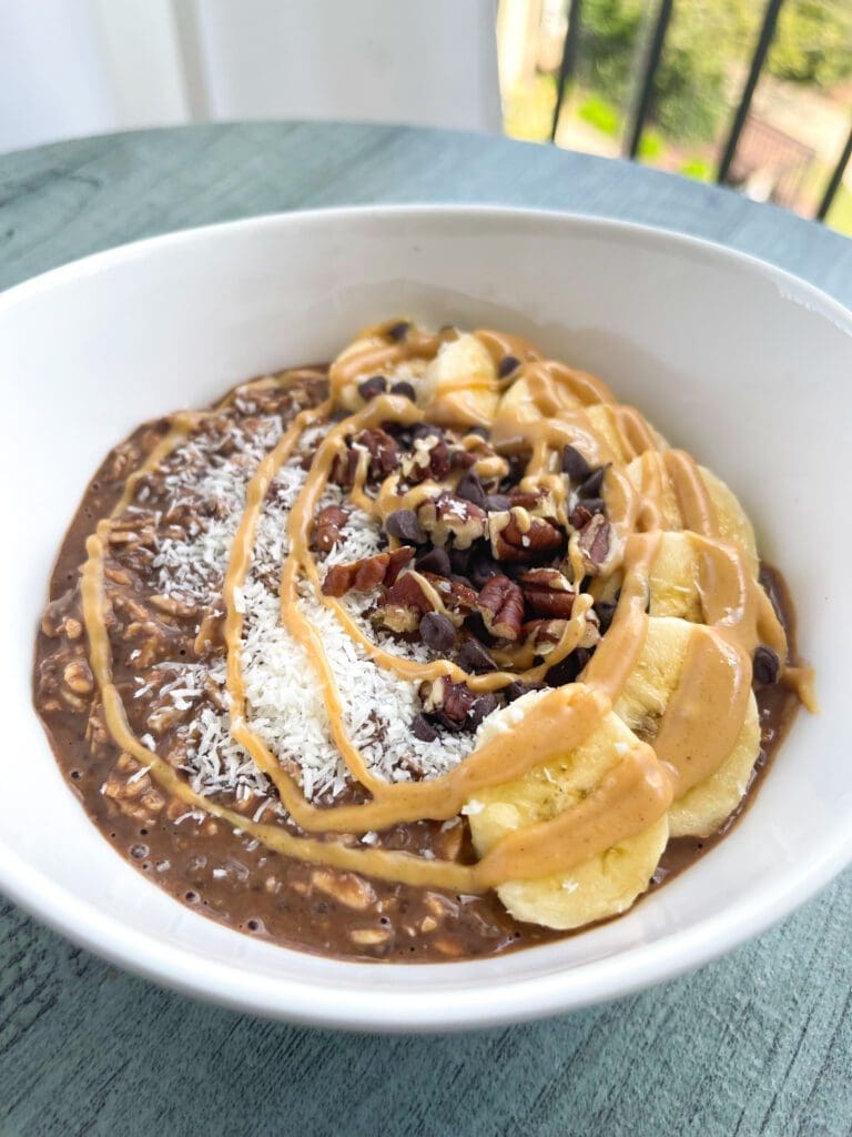 PB Chocolate Overnight Oats
