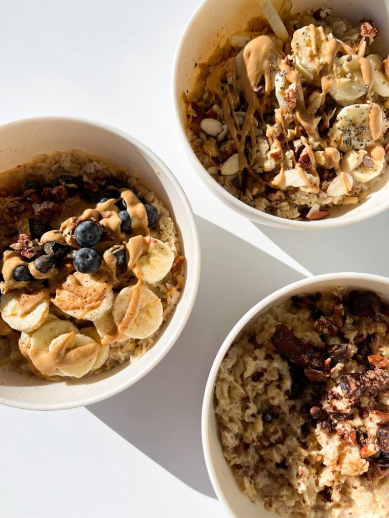 Oatmeal (3 ways)