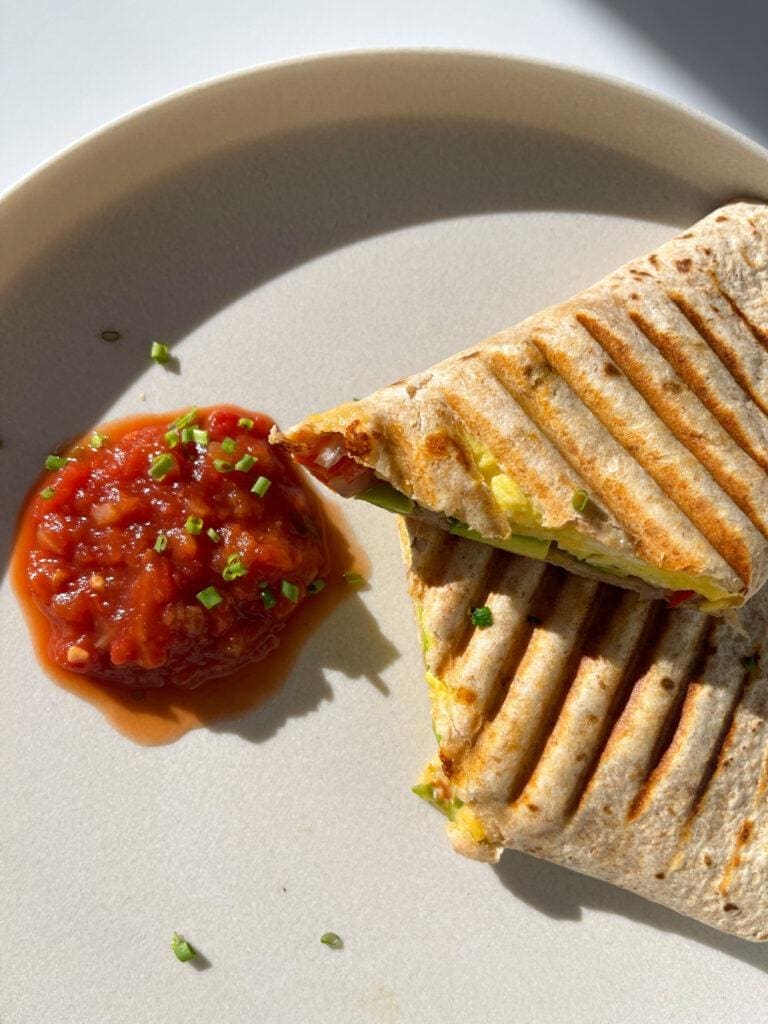 Breakfast Burrito Panini