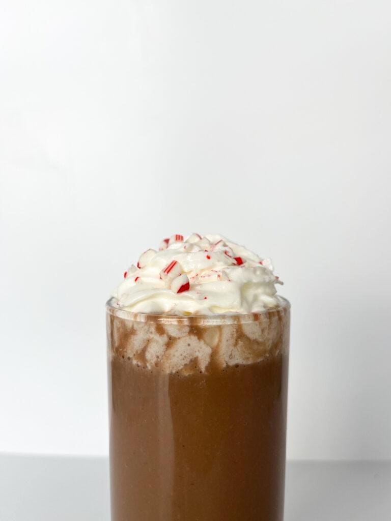 “Hot” Chocolate Protein Smoothie