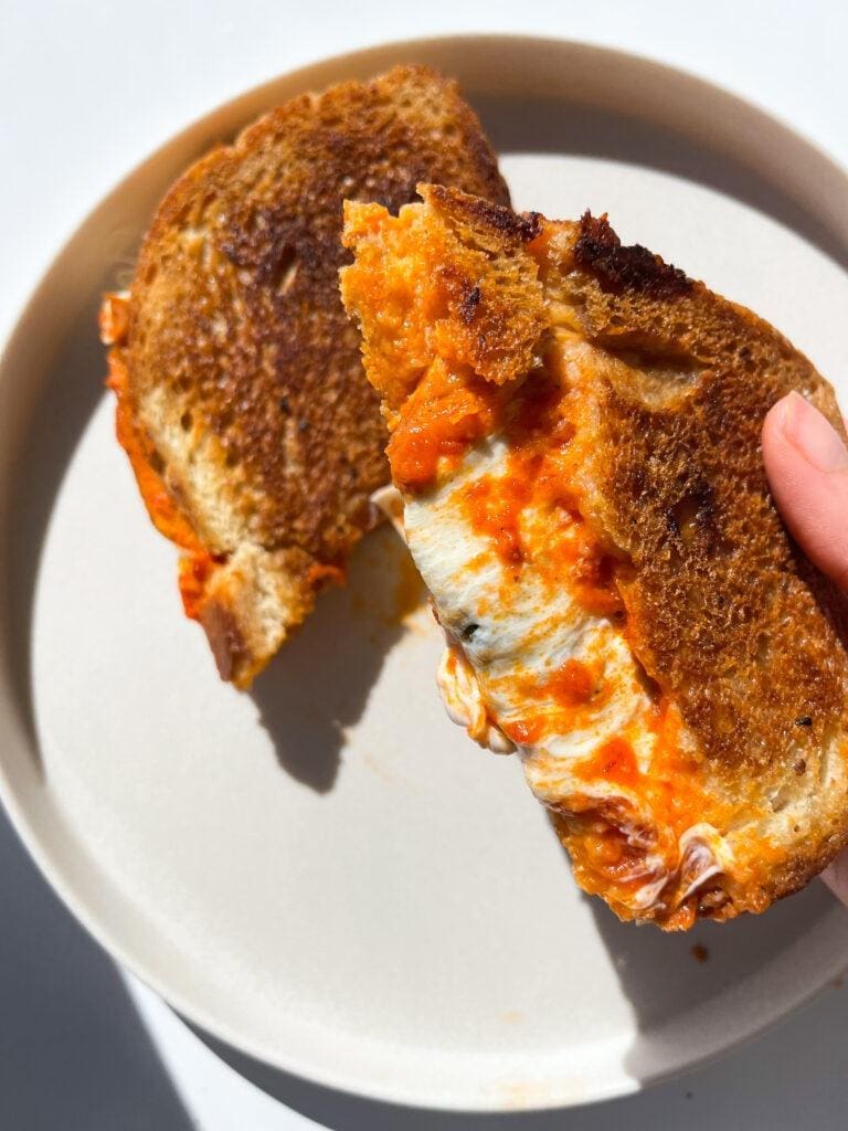 Margherita Pizza Grilled Cheese