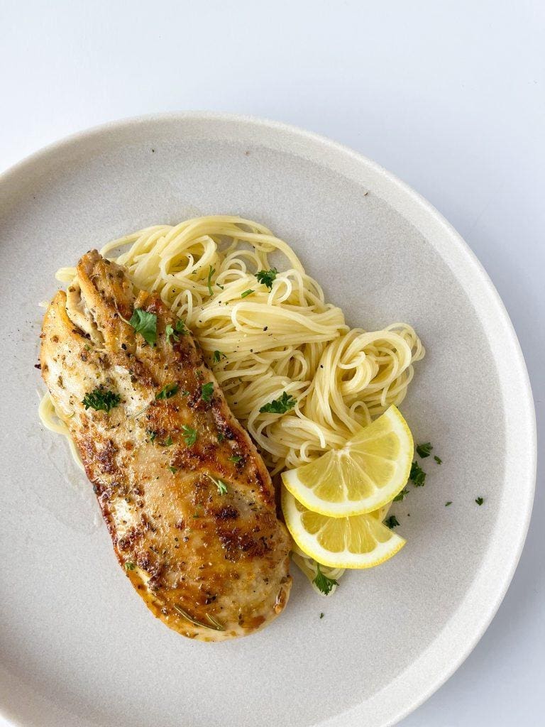 Lemon and Herb Chicken with Pasta
