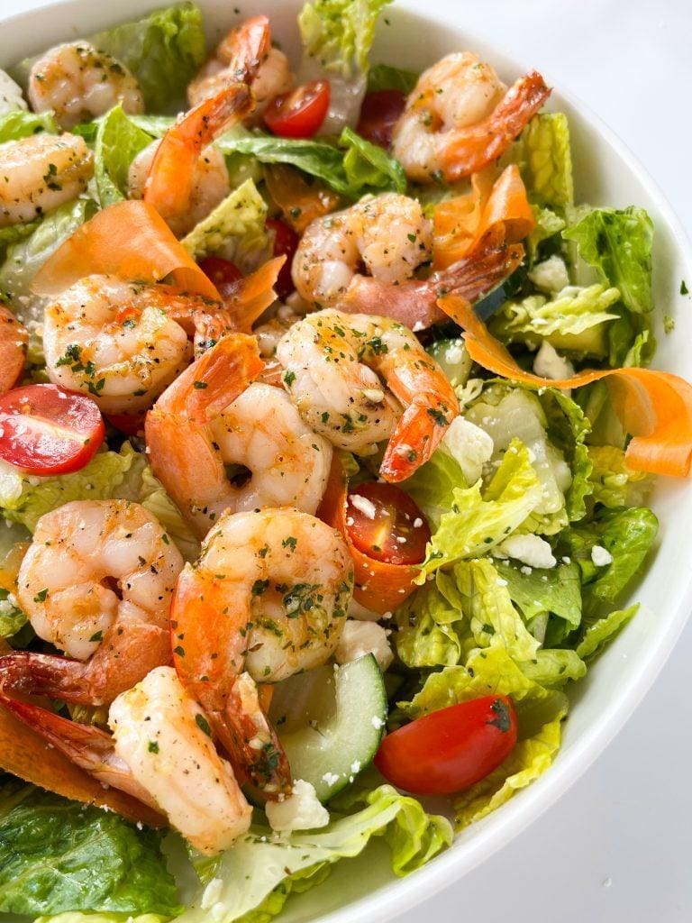 Shrimp and Herb Vegetable Salad