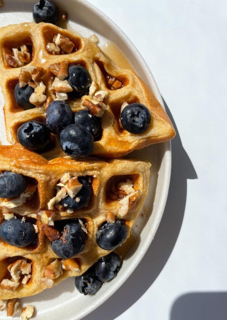 Whole-Grain Protein Waffles