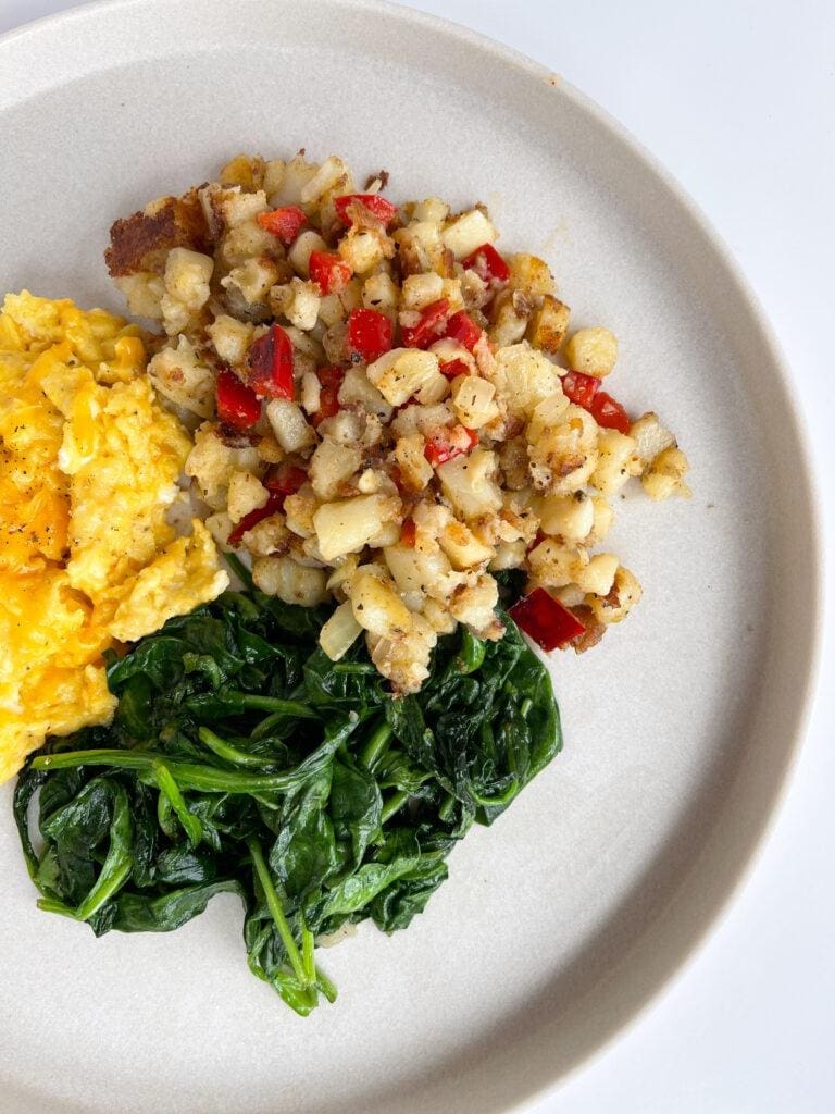 Basic B Hash Brown Plate + Cheesy Eggs