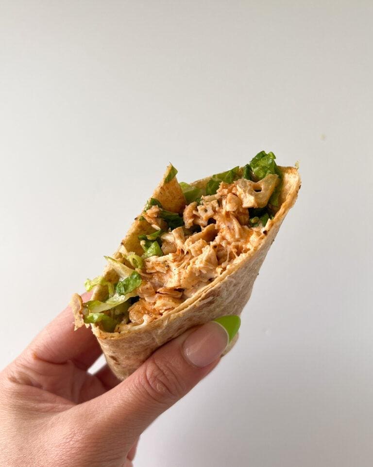 Buffalo Chicken Ranch Wrap + Broccoli