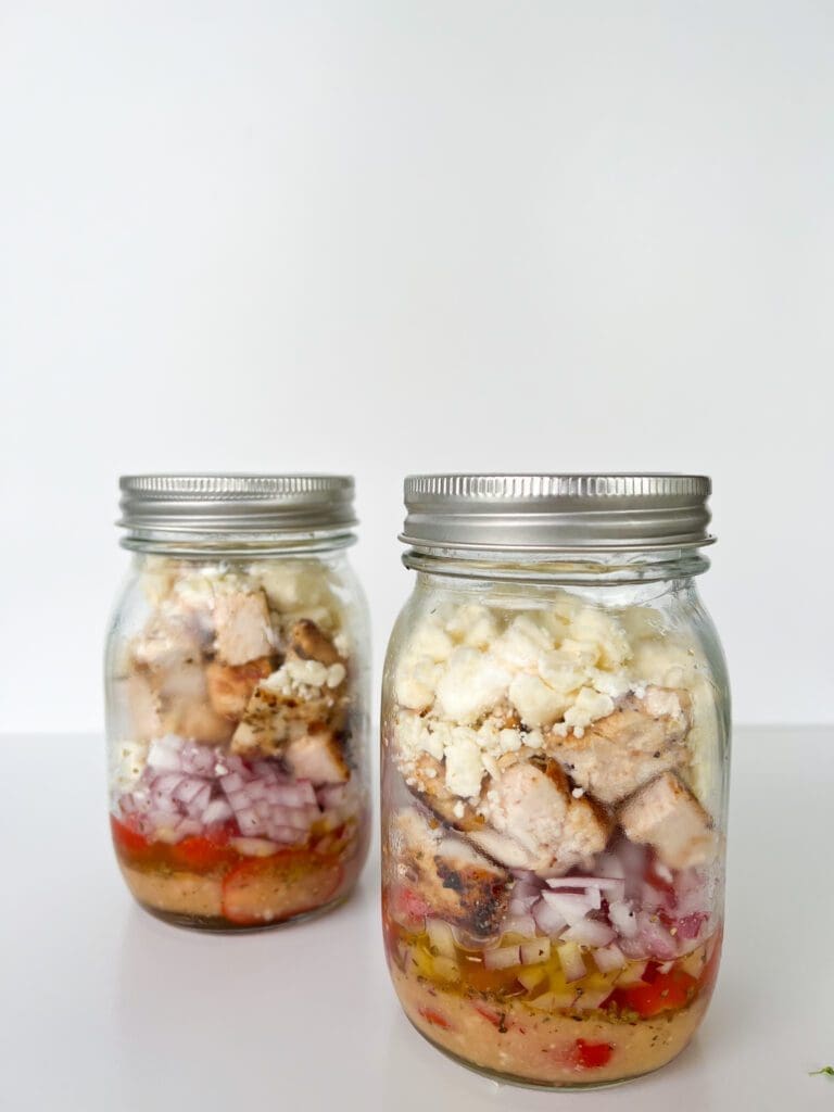 Greek Salad In A Jar