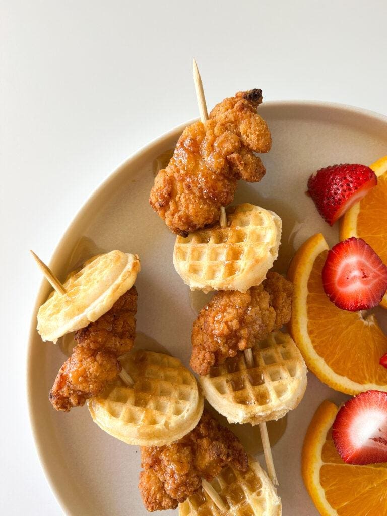Air Fryer Chicken and Waffles