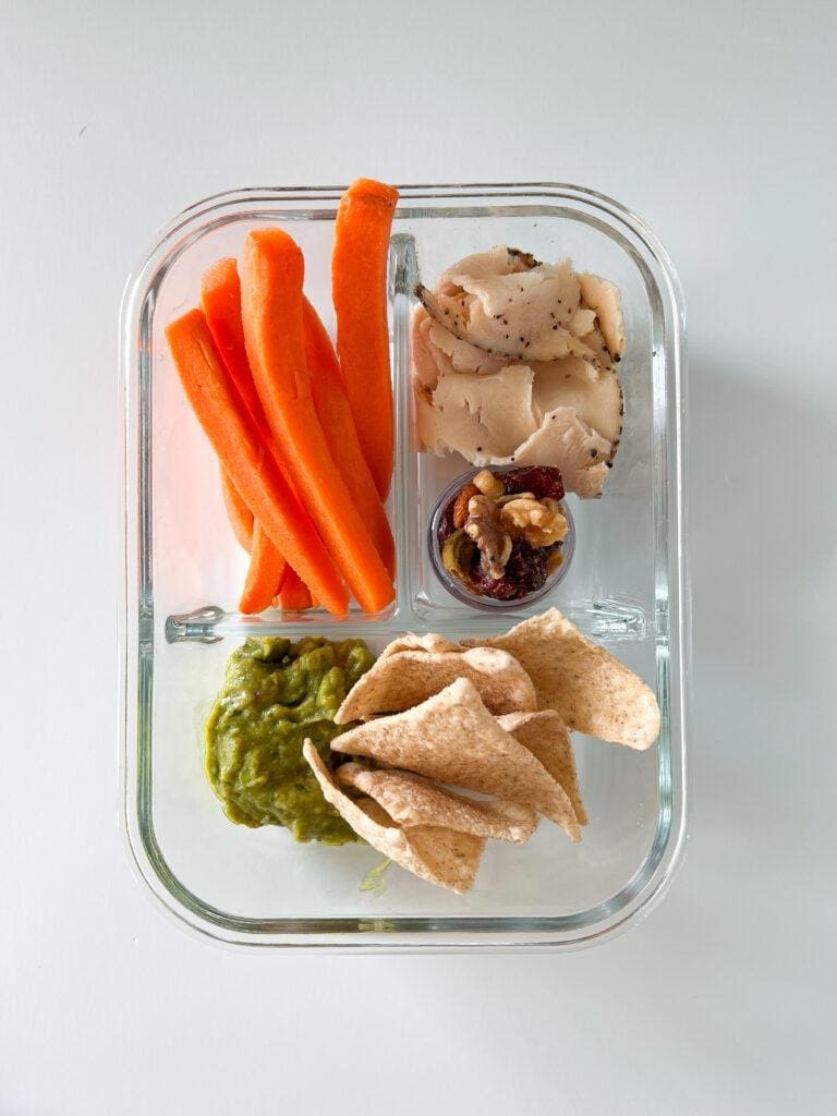 Guac and Chips Snack/Lunch Box