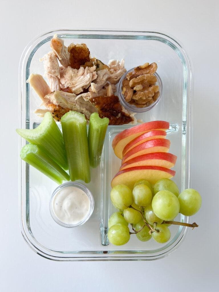 Deconstructed Chicken Salad Lunch/Snack Box