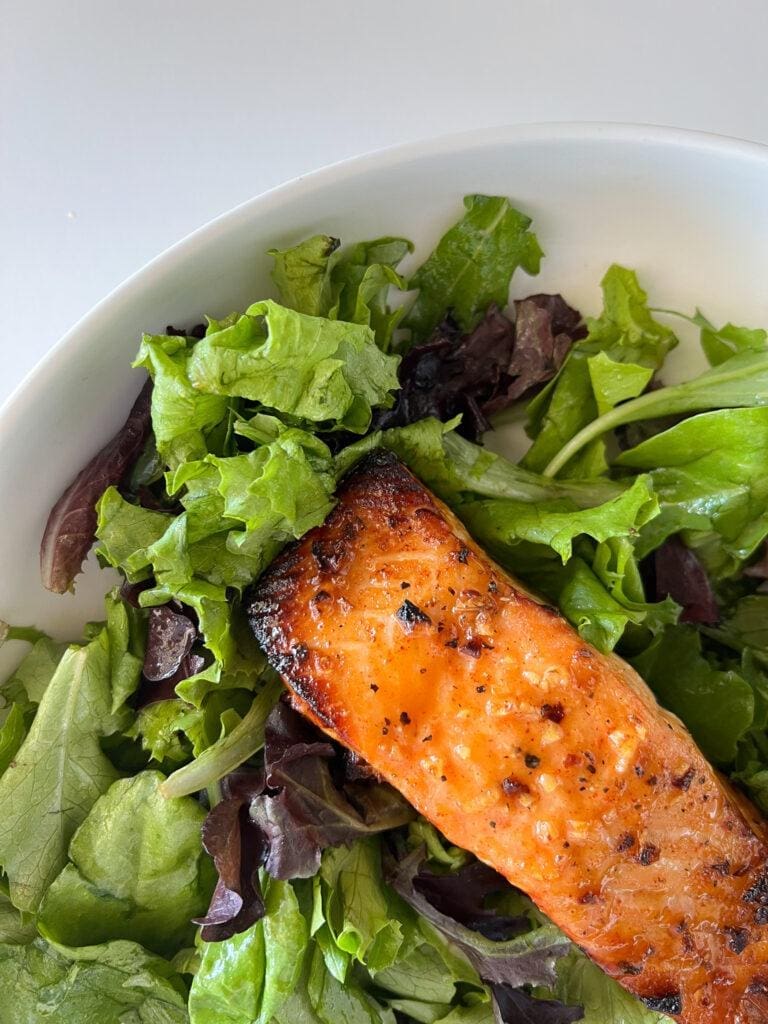 Hot Honey Salmon, Chicken or Tofu
