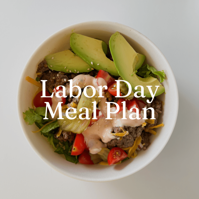 Labor Day Meal Plan