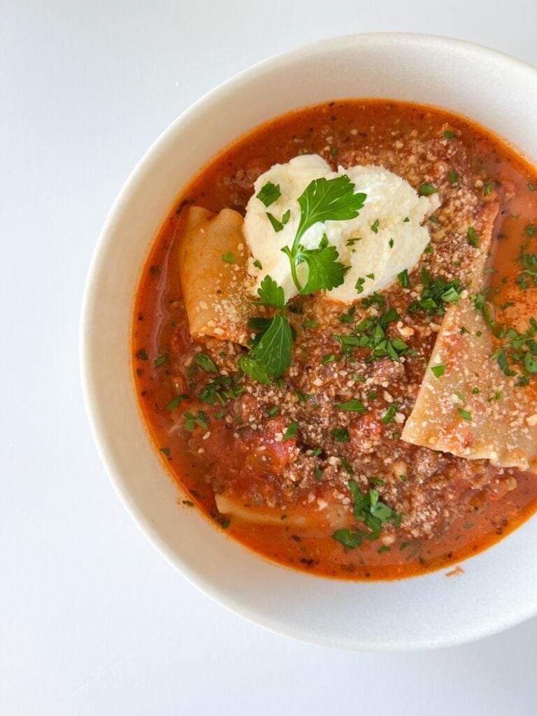 Lasagna Soup