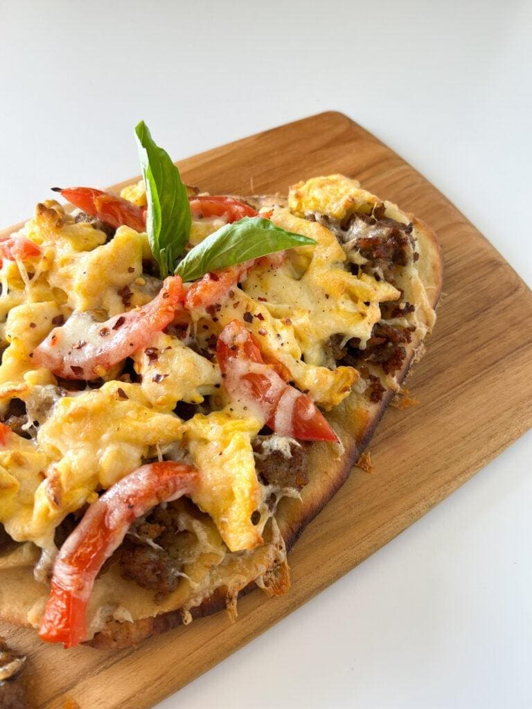 Sausage and Egg Breakfast Pizza