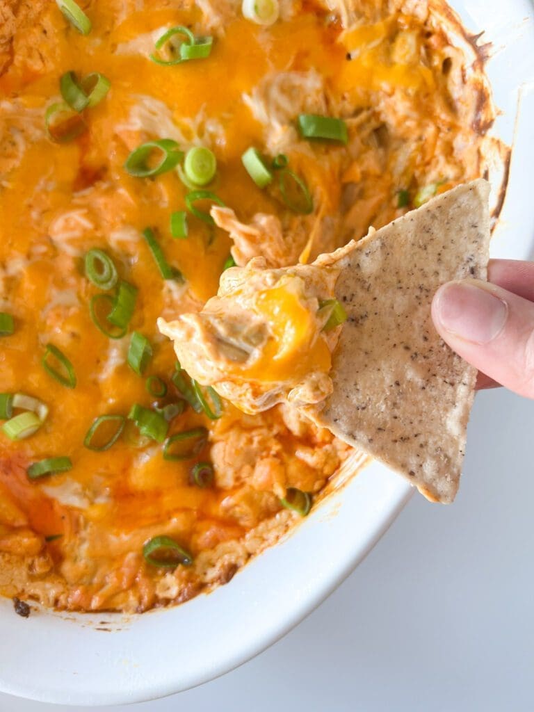 High Protein Buffalo Chicken Dip