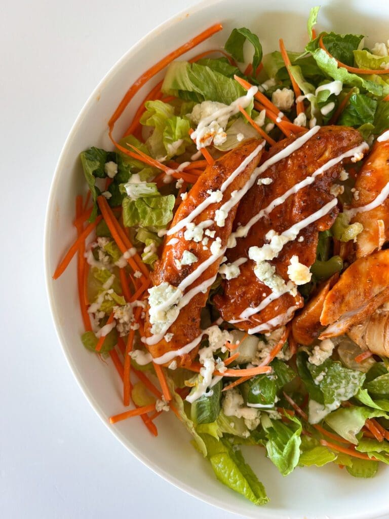 Grilled Buffalo Chicken Tender Salad