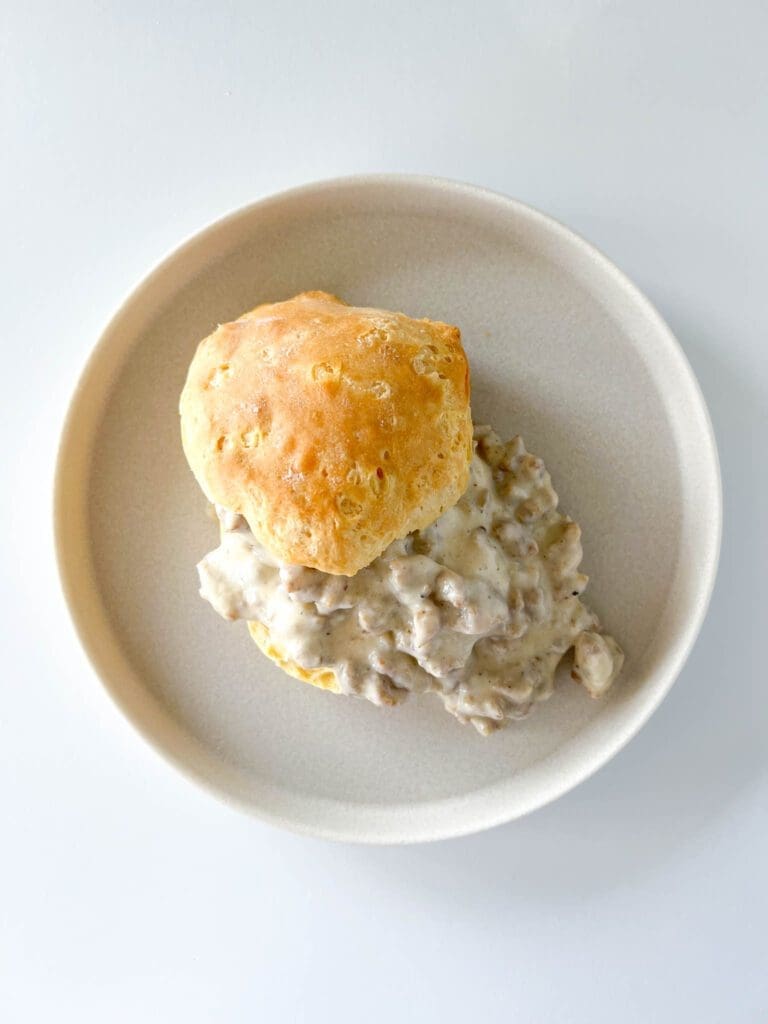 Biscuit and Sausage Gravy