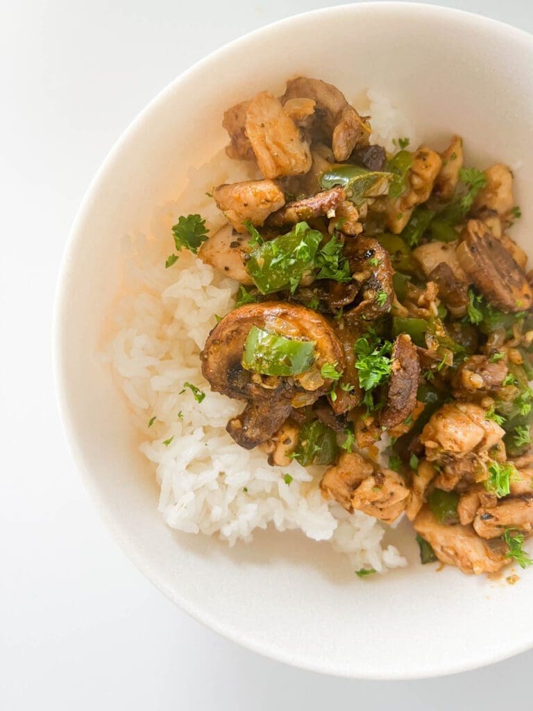 Mushroom and Pepper Chicken Skillet