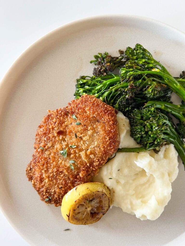 Crispy Boneless Pork Chop Dinner