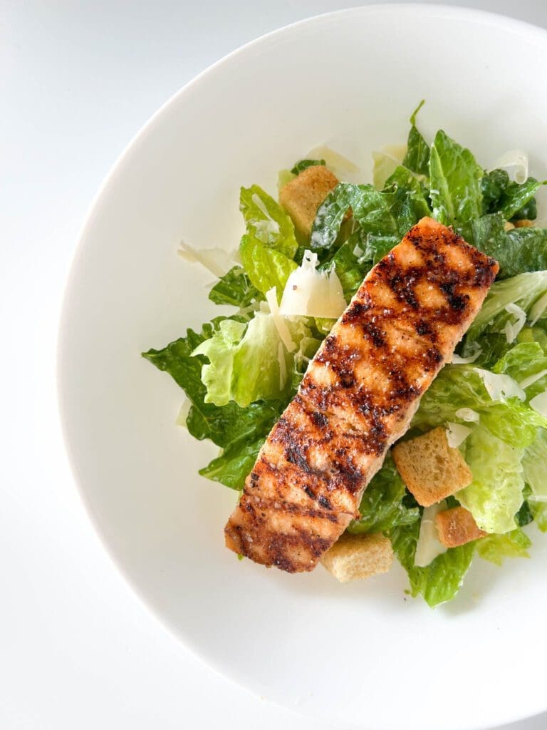 Grilled Salmon Caesar
