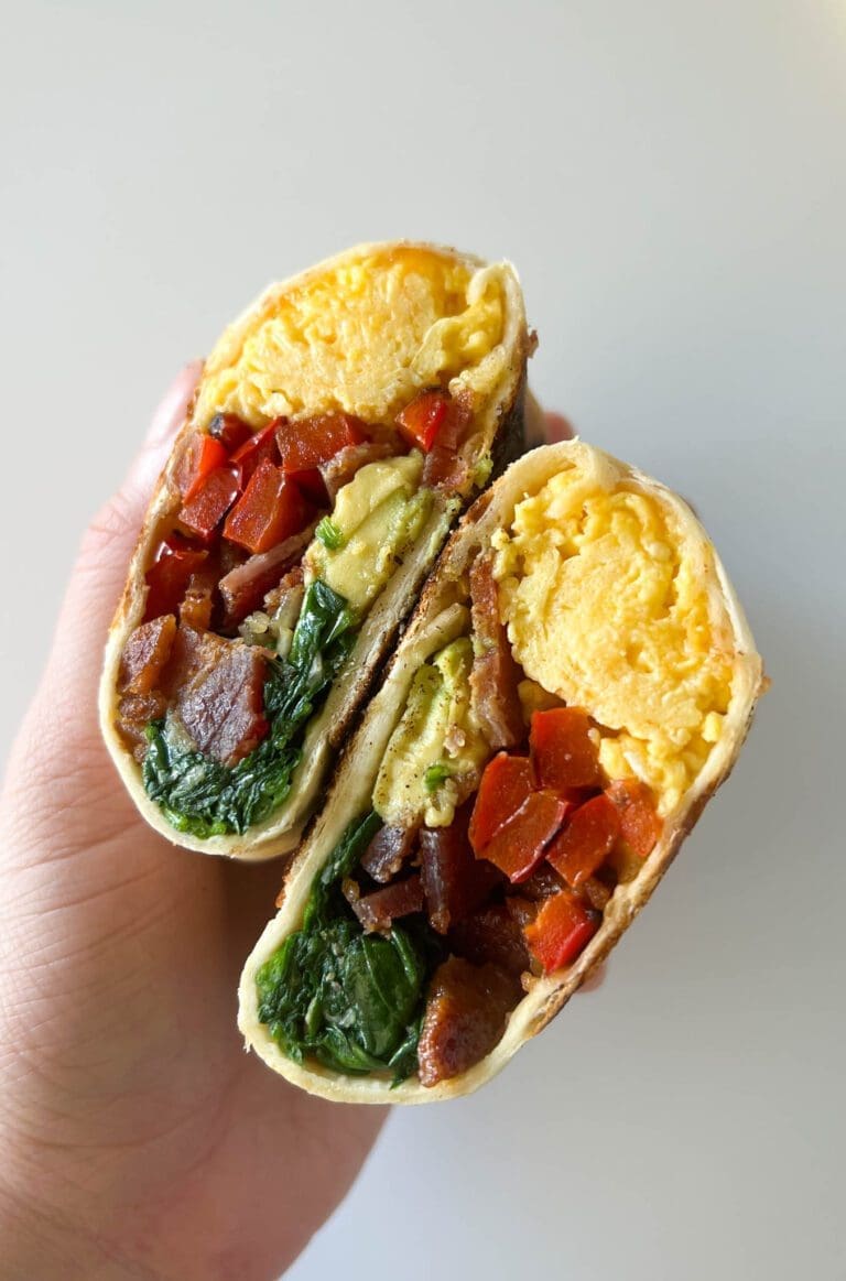 Bacon Avocado Breakfast Wrap