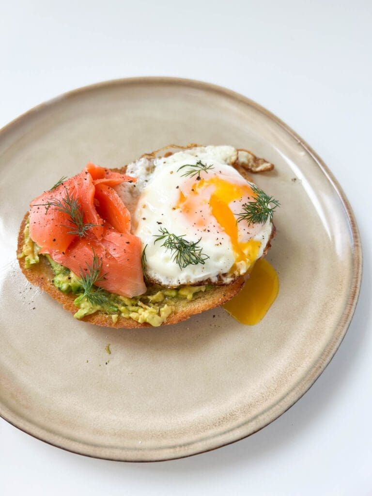 Avocado Salmon Egg Toast