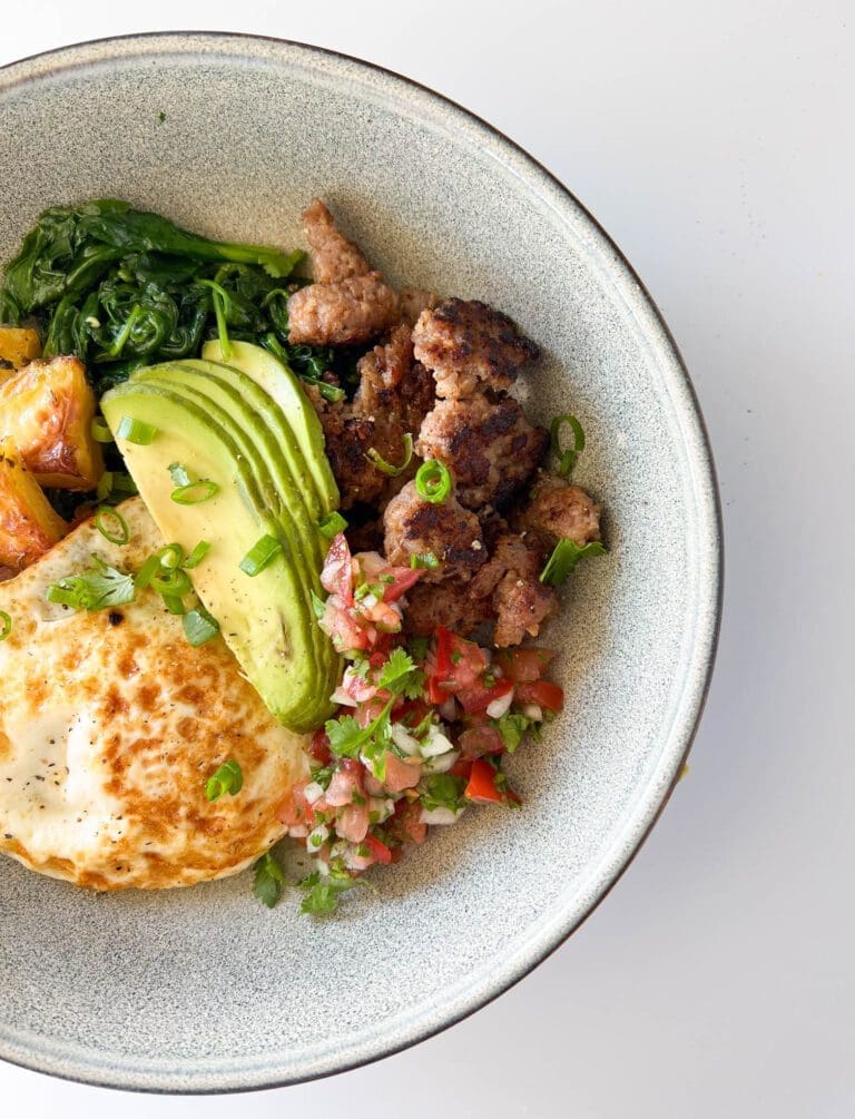 Savory Sausage, Egg, and Veggie Breakfast Bowl