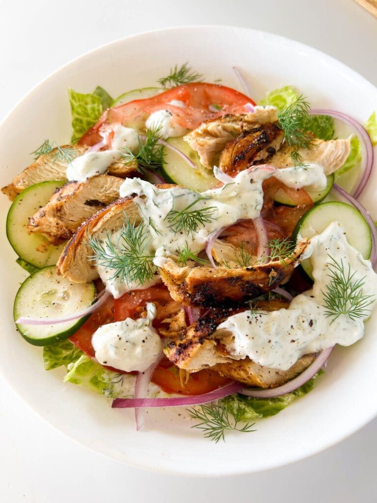 Grilled Chicken Gyro Bowl