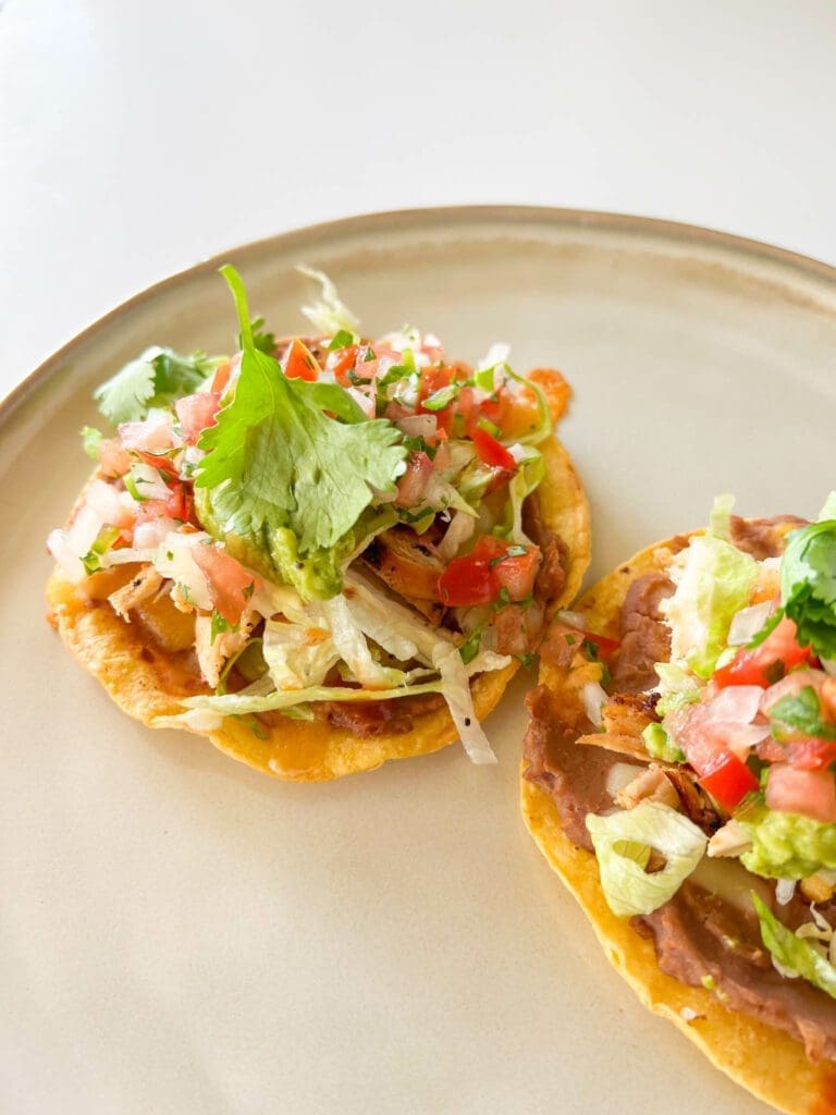 Chicken (or Shrimp) Tostadas