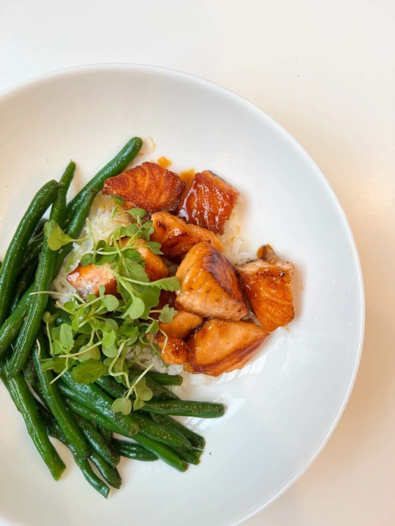 Hot Honey Salmon Bowl