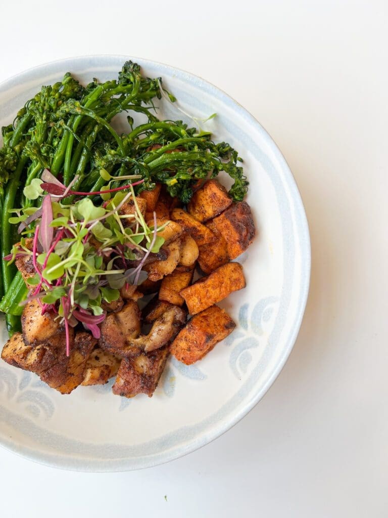 Spiced Chicken and Sweet Potato Bowl