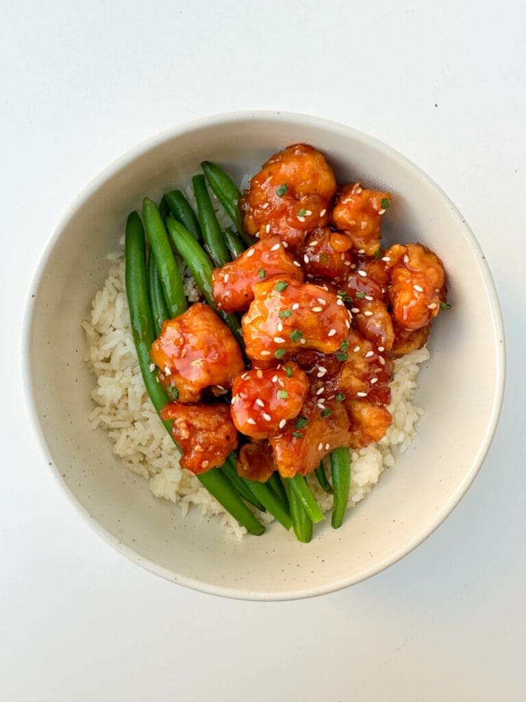 Baked Sesame Chicken Bowl