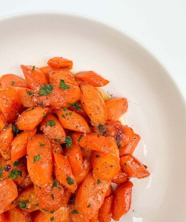 Honey Garlic Butter Roasted Carrots