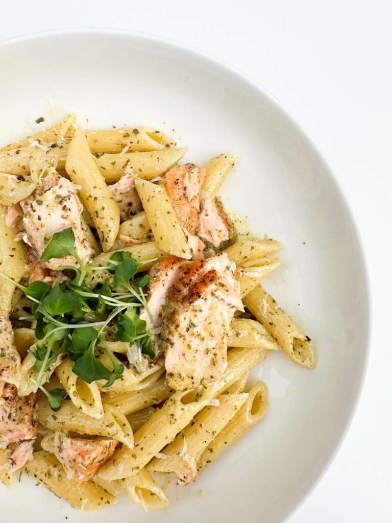 Salmon Pesto Pasta