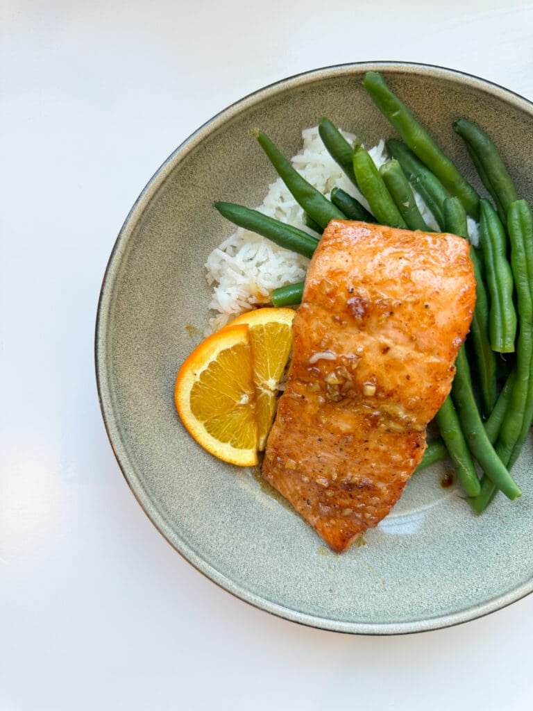 Orange Glazed Salmon Bowl