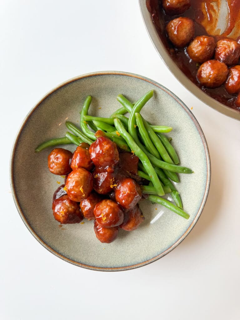 Sweet and Spicy Meatball Bowl