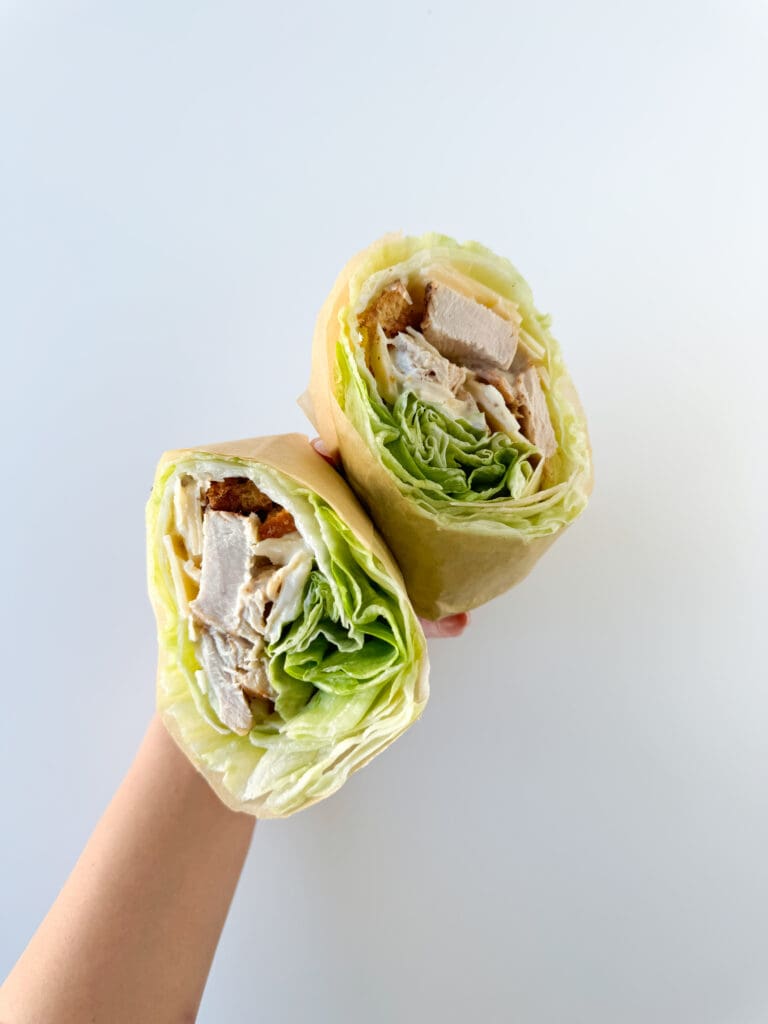 Chicken Caesar Lettuce Wrap