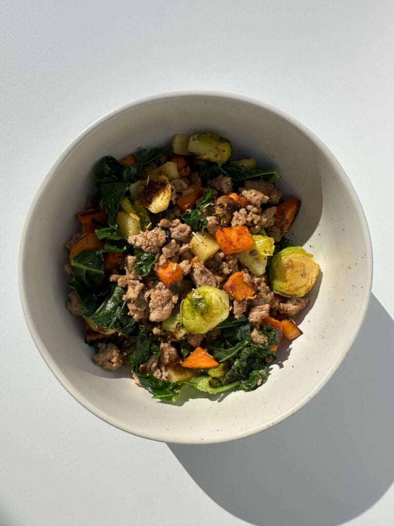 Turkey and Sweet Potato Breakfast Hash