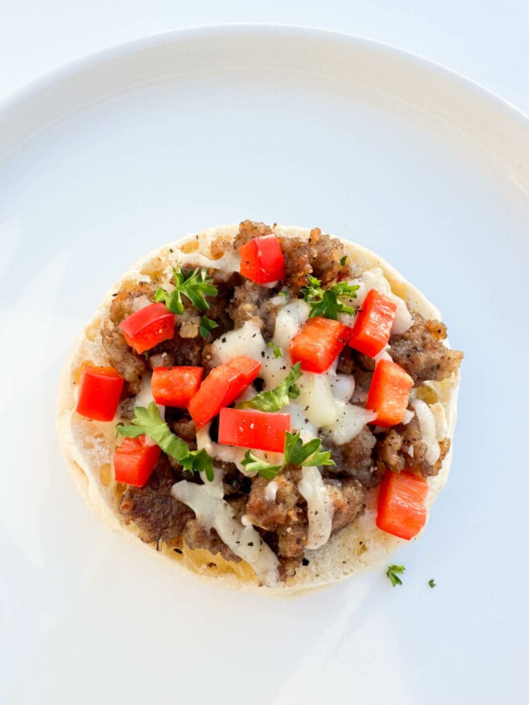 Sausage & Veggie Breakfast Pizza