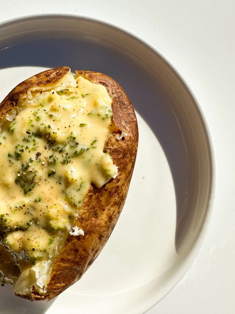Broccoli Cheddar Baked Potato
