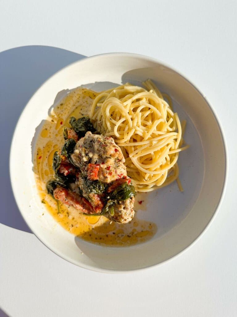 Crockpot Tuscan Chicken