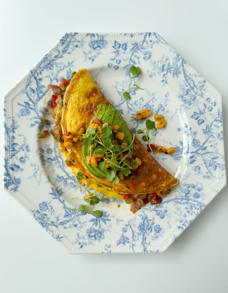 Veggie Bacon Omelet