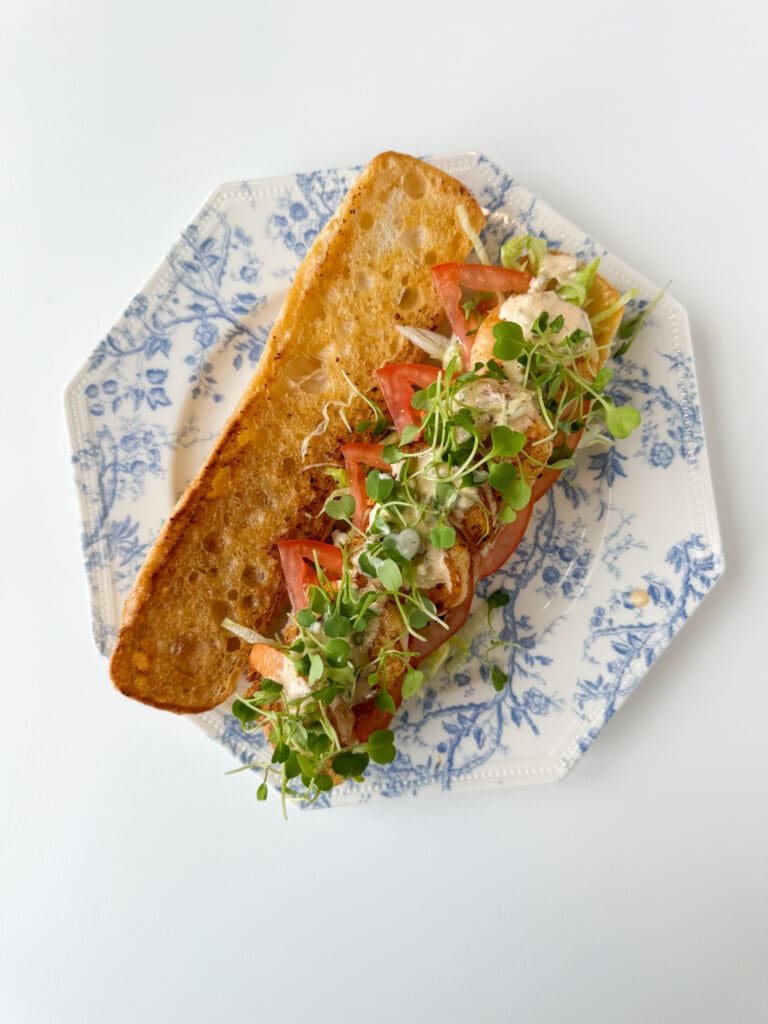 Grilled Shrimp Po Boy