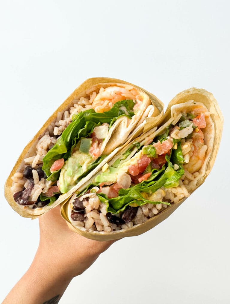 Old Bay Shrimp Burrito